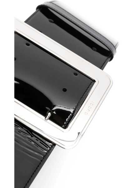 Curele Gucci Patent Leather Maxi Belt 95Mm Black Femei (BM 16873203) 2