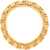 Balenciaga Golden Effect Brass Necklace With Bb Monogram Gold