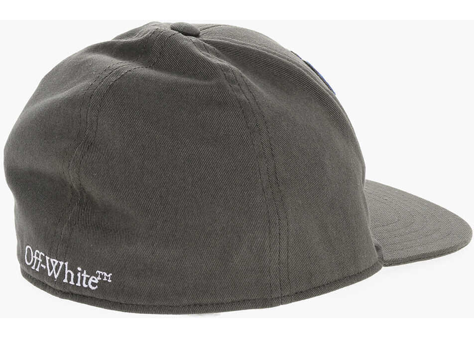 Caciuli Off-White Embroidered Cotton Twill Cap Brown Barbati (BM 16873248) 2