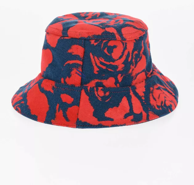 Caciuli Burberry Reversible Flocked Denim Bucket Hat Blue Fete (BM 16873500) 3
