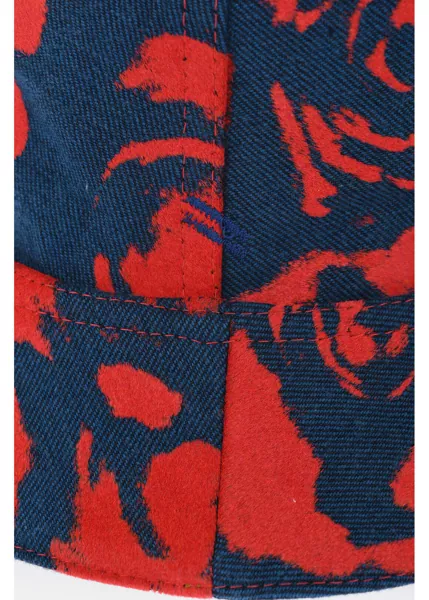 Caciuli Burberry Reversible Flocked Denim Bucket Hat Blue Fete (BM 16873500) 4