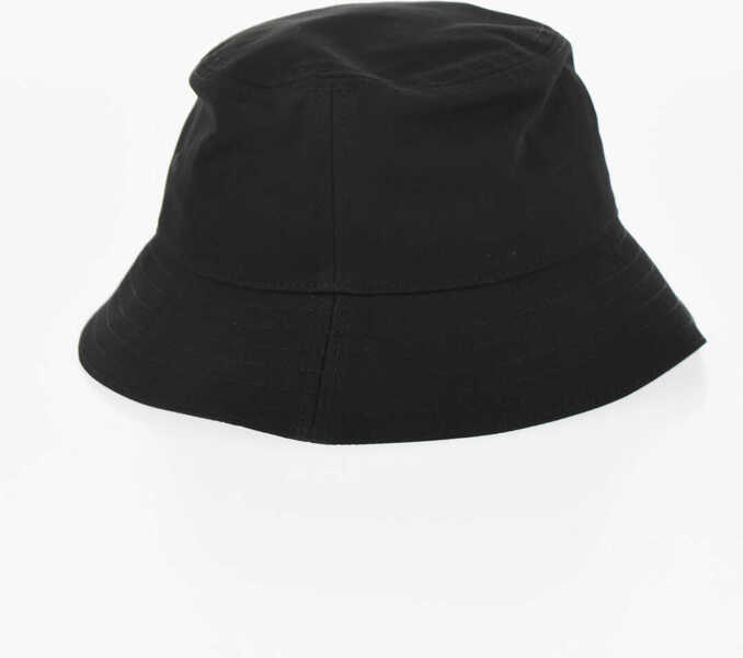 Caciuli Burberry Solid Color Bucket Hat With Embroidered Logo Black Barbati (BM 16873503) 3