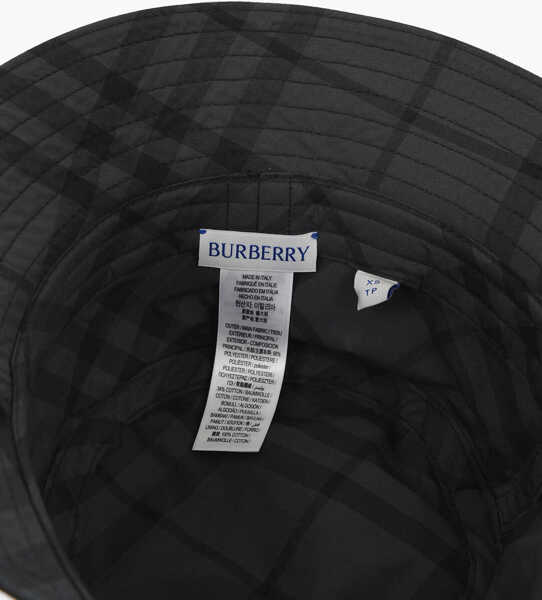 Caciuli Burberry Solid Color Bucket Hat With Embroidered Logo Black Barbati (BM 16873503) 4