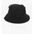 Burberry Solid Color Bucket Hat With Embroidered Logo Black