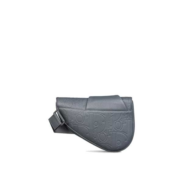 Genti de mana Dior Dior Leather Saddle Bag Gray Barbati (BM 16873535) 3