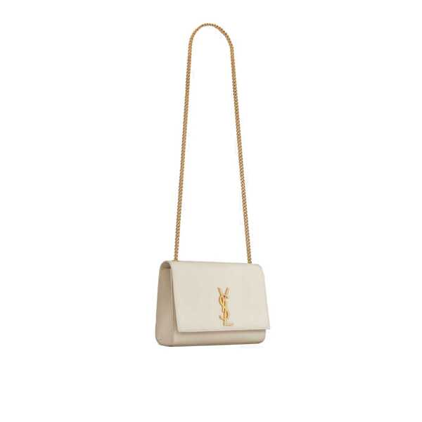 Genti de mana Saint Laurent Saint Laurent Kate Medium Shoulder Bag White Femei (BM 16873544) 2