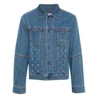 Geci MARINE SERRE Marine Serre Moon Laser Denim Trucker Jacket