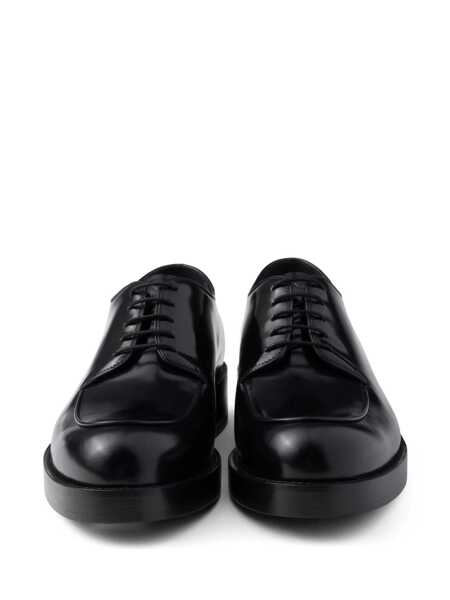 Pantofi eleganti Prada Prada Leather Lace-Up Shoes Black Barbati (BM 16874687) 5