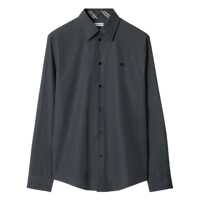 Camasi Burberry Logo Embroidery Shirt Barbati