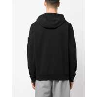 Bluze de trening Stone Island pentru Barbati - Bluze de trening Stone Island Hoodie In Organic Cotton Fleece BLACK Barbati (BM 16878075) - B-mall.ro