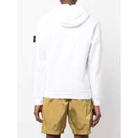 Bluze de trening Stone Island pentru Barbati - Bluze de trening Stone Island Hoodie In Organic Cotton Fleece WHITE Barbati (BM 16878099) - B-mall.ro