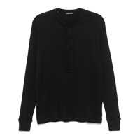 Topuri Tom Ford Cotton And Modal Rib Henley Barbati