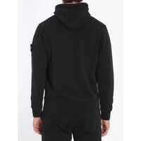 Bluze de trening Stone Island pentru Barbati - Bluze de trening Stone Island Hoodie In Organic Cotton Fleece Black Barbati (BM 16879436) - B-mall.ro
