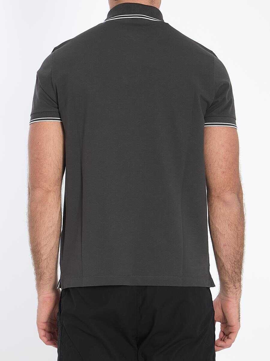 Tricouri Polo Stone Island Polo Shirt In Piqu Cotton GREY Barbati (BM 16879496) 4