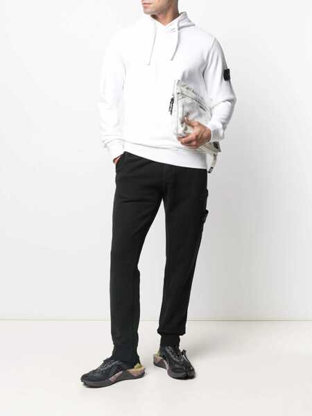 Bluze de trening Stone Island Hoodie In Organic Cotton Fleece WHITE Barbati (BM 16879541) 2