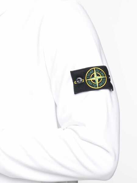 Bluze de trening Stone Island Hoodie In Organic Cotton Fleece WHITE Barbati (BM 16879541) 5