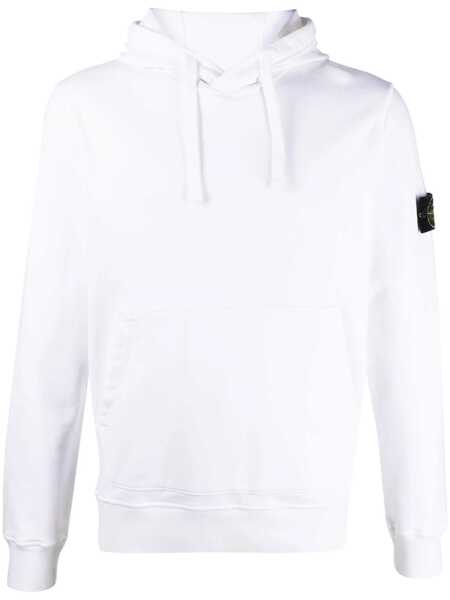 Bluze de trening Stone Island Hoodie In Organic Cotton Fleece WHITE Barbati (BM 16879541) 1