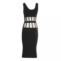 Rochii Elisabetta Franchi Dama - Rochii Elisabetta Franchi Elisabetta Franchi Midi Dress Black Femei (BM 16880444) - B-mall.ro