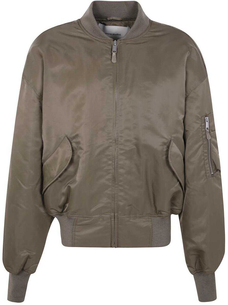 Geci ENTIRE STUDIOS Entire Studios Broad Bomber Smoked Clothing GREEN Femei (BM 16881146) 1