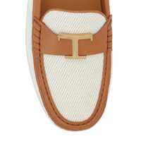 Incaltaminte TOD'S Dama - Mocasini TODS TodS City Gommino Fabric Loafers WHITE Femei (BM 16883252) - B-mall.ro