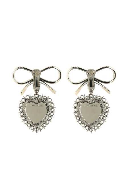 Cercei Alessandra Rich Alessandra Rich Metal Bow Earrings SILVER Femei (BM 16889516) 2