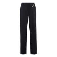 Pantaloni casual Prada Wool Gabardine Trousers Femei