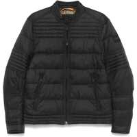 Geci de iarna Black High Collar Down Jacket Regular Fit Barbati