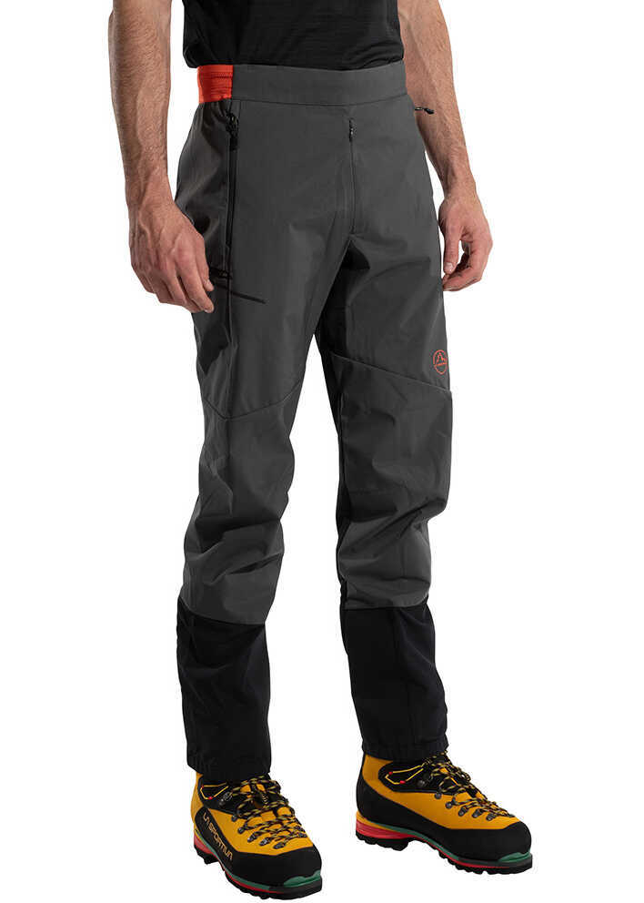 Pantaloni snowboard La Sportiva Ikarus Pant M Carbon/Cherry Tomato Grey Barbati (BM 16896492) 3