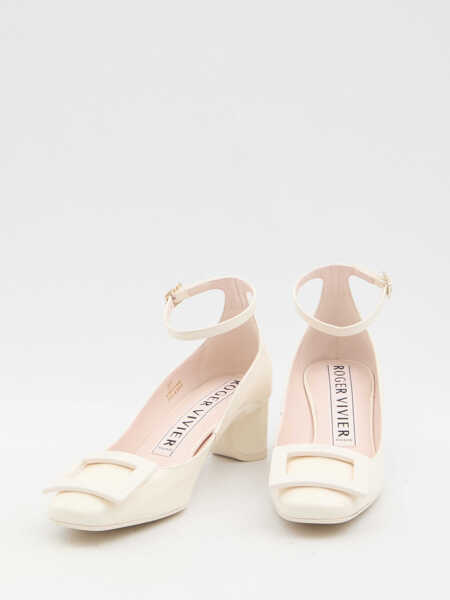 Pantofi cu toc Roger Vivier Ankle Strap Pumps CREAM Femei (BM 16896681) 5