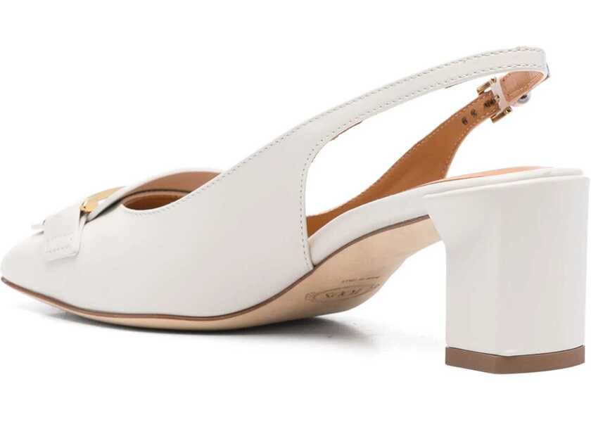 Pantofi cu toc TODS Slingback Pumps WHITE Femei (BM 16896690) 3