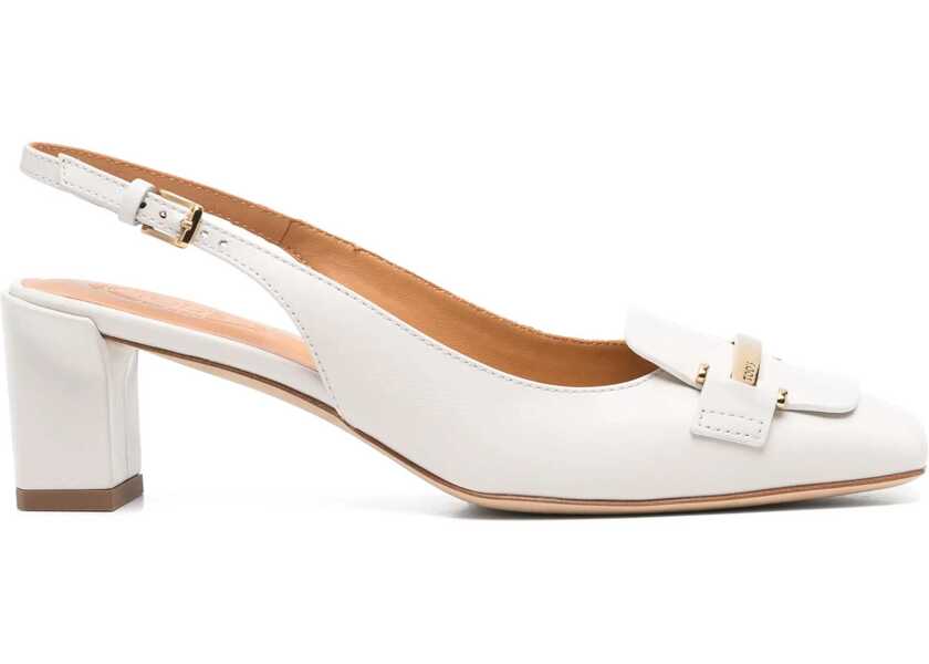 Pantofi cu toc TODS Slingback Pumps WHITE Femei (BM 16896690) 1