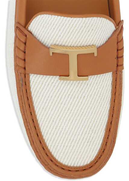 Mocasini TODS City Gommino Moccasins WHITE Femei (BM 16896711) 4