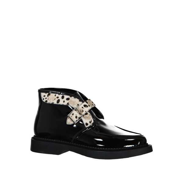 Bocanci casual Saint Laurent Saint Laurent Leather And Fur Boots Black Barbati (BM 16896950) 2