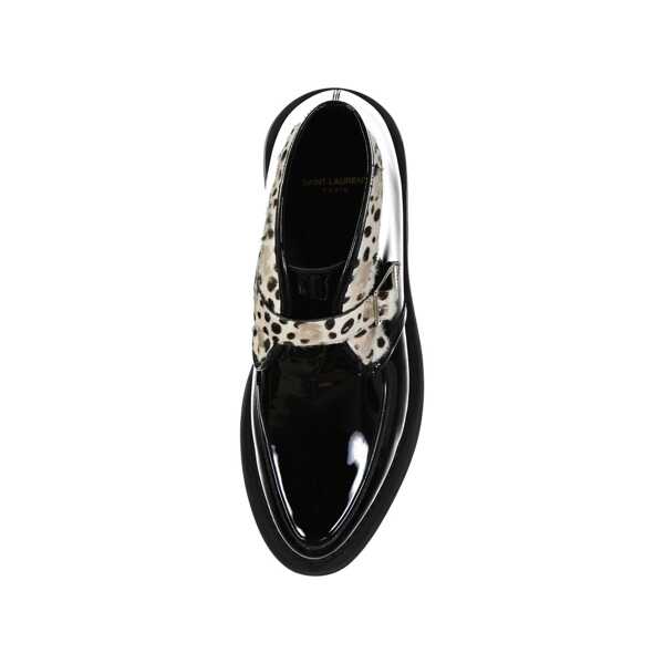 Bocanci casual Saint Laurent Saint Laurent Leather And Fur Boots Black Barbati (BM 16896950) 3