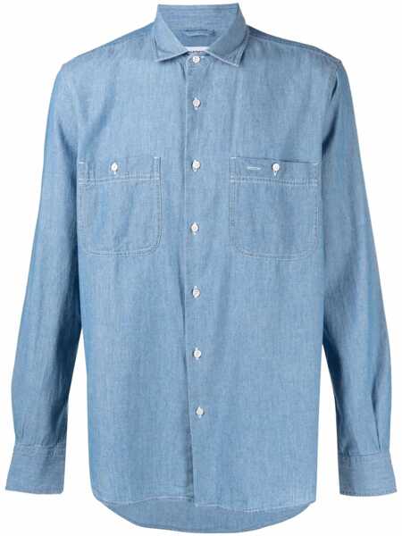 Camasi casual Aspesi NEW C SLIM SHIRT Blue Barbati (BM 16897256) 1
