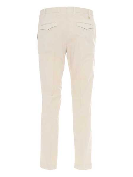 Pantaloni casual PT TORINO Trousers - MASTER, Flat Front, Diagonal Pockets, Flap Back Pockets, Finished Beige Barbati (BM 16897298) 2