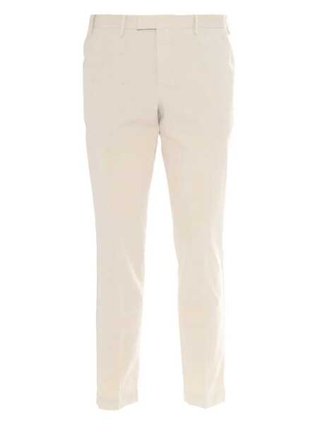 Pantaloni casual PT TORINO Trousers - MASTER, Flat Front, Diagonal Pockets, Flap Back Pockets, Finished Beige Barbati (BM 16897298) 1