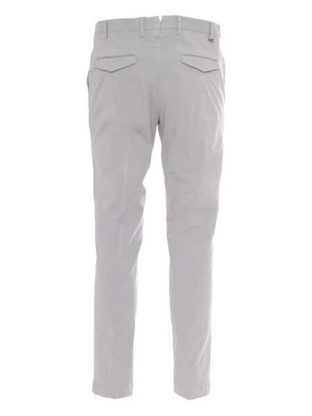 Pantaloni casual PT TORINO Trousers - MASTER, Flat Front, Diagonal Pockets, Flap Back Pockets, Finished Gray Barbati (BM 16897301) 2