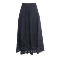 Fuste DENIM SKIRT WITH EMBROIDERY Femei