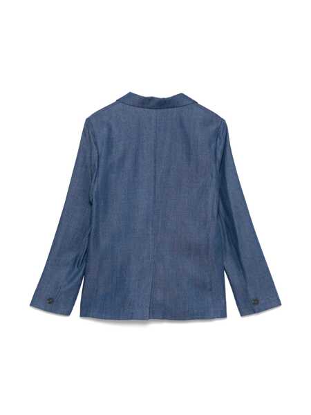 Geci de iarna Paolo Pecora BOY DOUBLE BREASTED JACKET Blue Baieti (BM 16897664) 2
