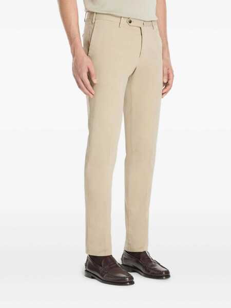 Pantaloni casual PT TORINO Trousers - SLIM, Flat Front, Diagonal Pockets Gray Barbati (BM 16897721) 3