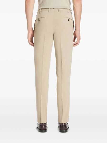 Pantaloni casual PT TORINO Trousers - SLIM, Flat Front, Diagonal Pockets Gray Barbati (BM 16897721) 4