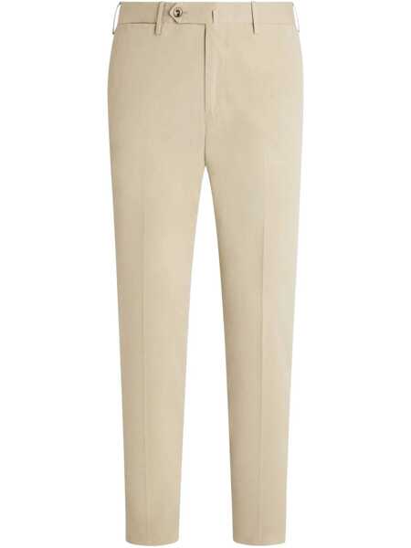 Pantaloni casual PT TORINO Trousers - SLIM, Flat Front, Diagonal Pockets Gray Barbati (BM 16897721) 1