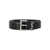Saint Laurent Saint Laurent Cassandre Belt In Crocodile-Embossed Leather Black
