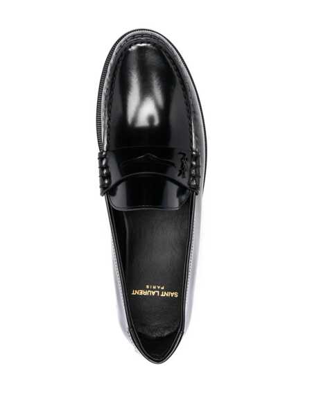 Bocanci Saint Laurent Saint Laurent Le Loafers Black Barbati (BM 16898390) 4
