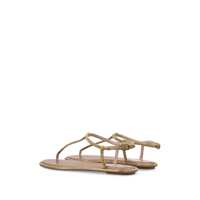 Pantofi cu toc Rene Caovilla Dama - Pantofi cu toc Rene Caovilla Ren Caovilla Crystals Diana Thong Sandals BEIGE GOLD SATIN Femei (BM 16898450) - B-mall.ro