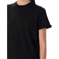 Tricouri Golden Goose Dama - Tricouri Golden Goose Golden Goose Distressed T-Shirt Black Femei (BM 16898489) - B-mall.ro