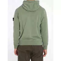 Bluze de trening Stone Island pentru Barbati - Bluze de trening Stone Island Hoodie In Organic Cotton Fleece GREEN Barbati (BM 16898654) - B-mall.ro