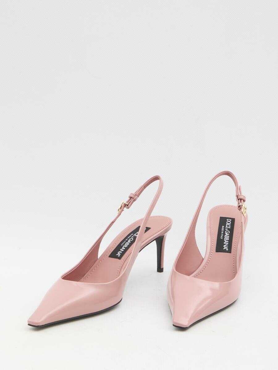 Pantofi cu toc Dolce & Gabbana Pointed-Toe Slingback Pumps PINK Femei (BM 16898765) 5