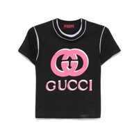 Tricouri Gucci Logo Print T-Shirt Femei
